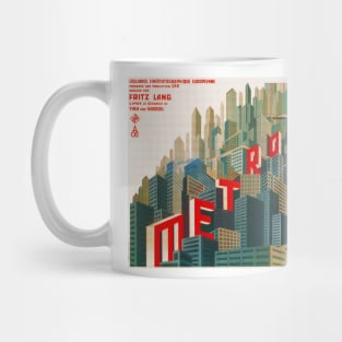 Fritz Lang Metropolis 1927 Classic Sci Fi Film Vintage Movie Mug